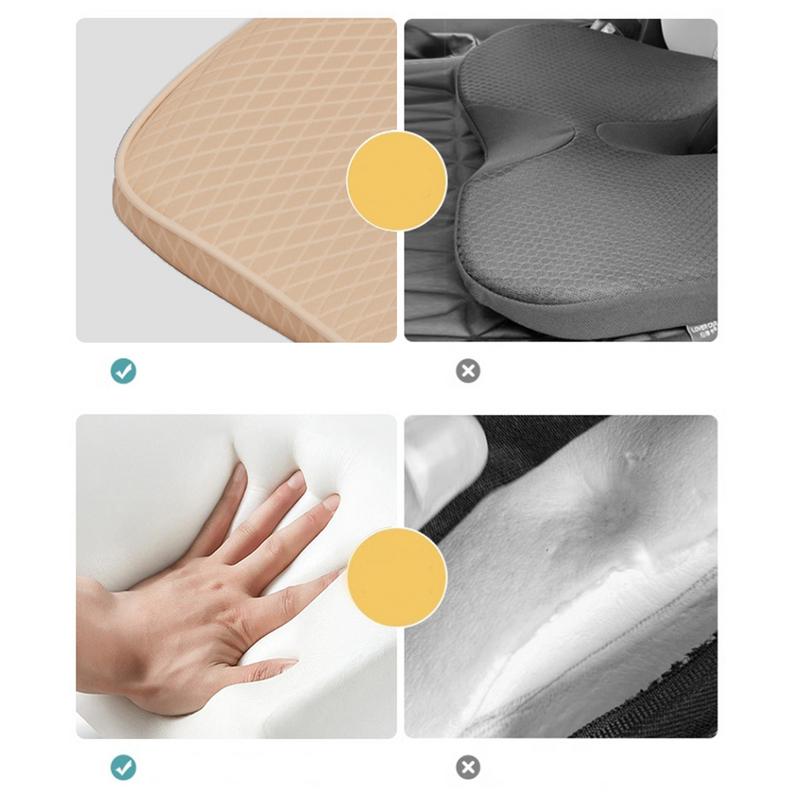 Wedge Car Seat Cushion Booster Seat Ergonomic Cushion Seat Auto Seat Pad Breathable Thickened Seat Cushion Pad for Driving