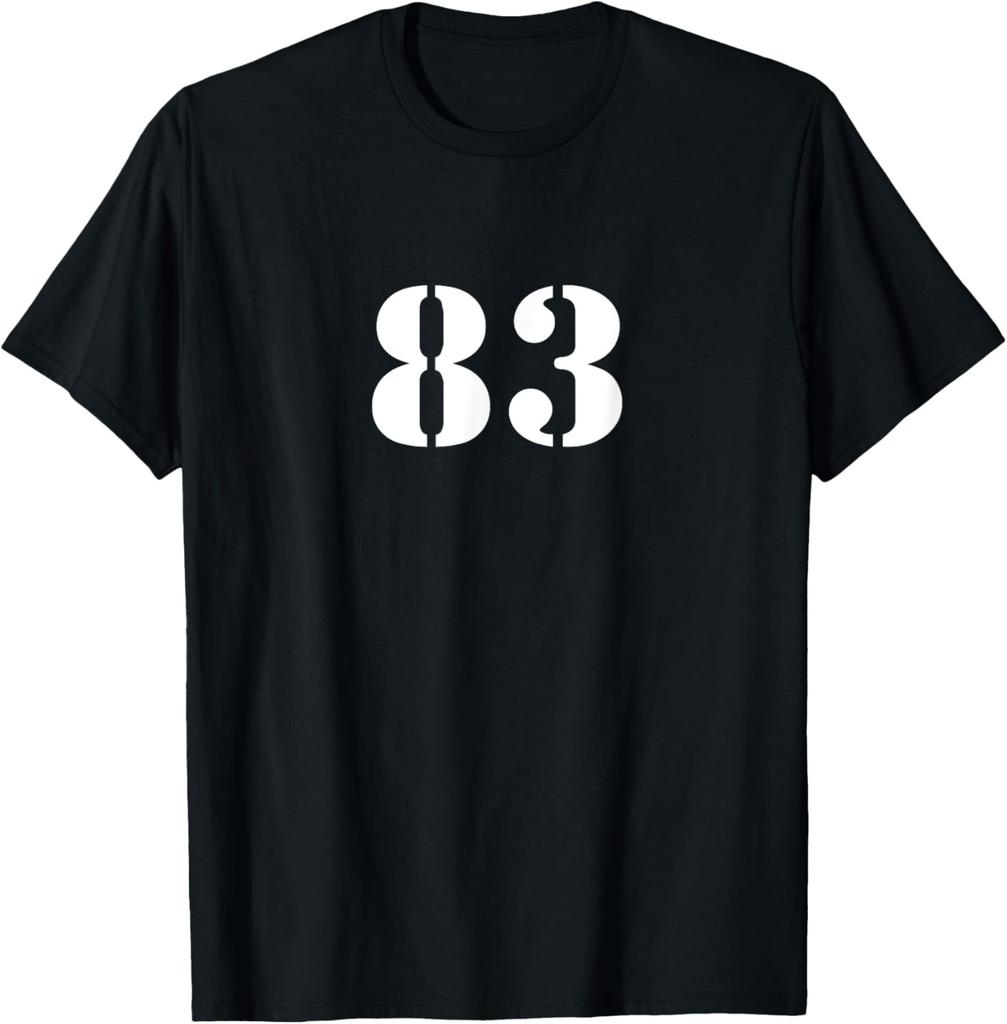 Eighty Three Number 83 Numbered T-Shirt