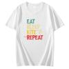 Eat Sleep Kite Repeat Graphic T Shirts Cotton Short Sleeve Tshirts Unisex Summer New Shirts And Tshirts Fashion Print T Shirt