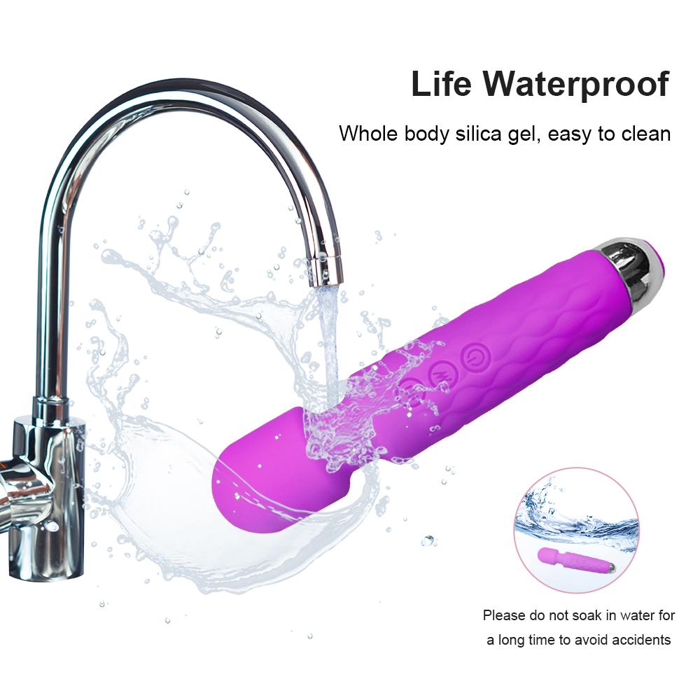20 Geschwindigkeiten Leistungsstarker Dildo-Vibrator AV-Zauberstab G-Punkt-Massagegerät Sexspielzeug für Frauen Paare Klitoris Stimulieren Waren für Erwachsene