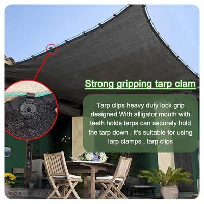 50Pcs Shade Cloth Clips Shade Fabric Clamps Grommets For Net Mesh Cover Sunblock Fabric In Garden Backyard Greenhouse Fixer
