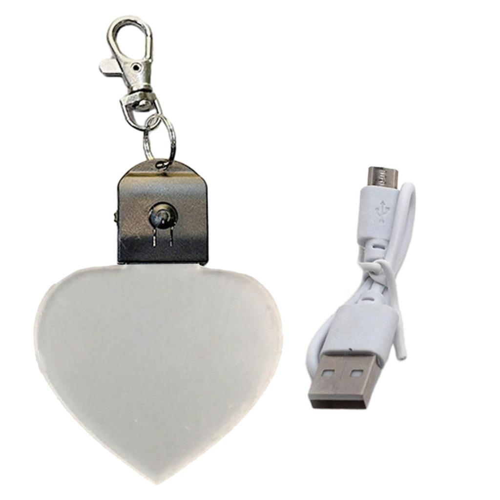 LED Keychain Novelty Night Light Key Chain Rings Christmas Festival Pattern Luminous Keyring for Outdoor Emergency Daily