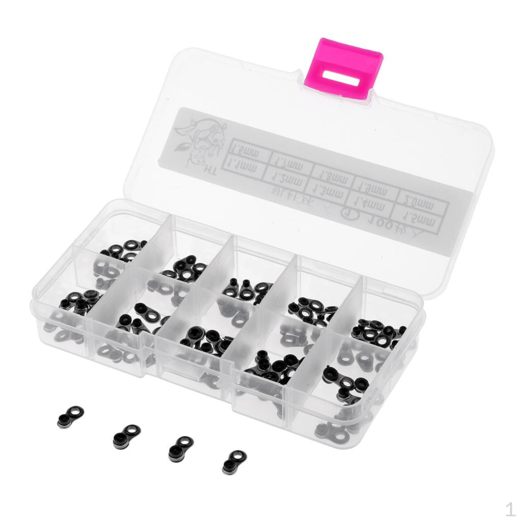 100 Pcs Fishing Rod Tips Repair Kit Replacement Part 0.9 6.6mm