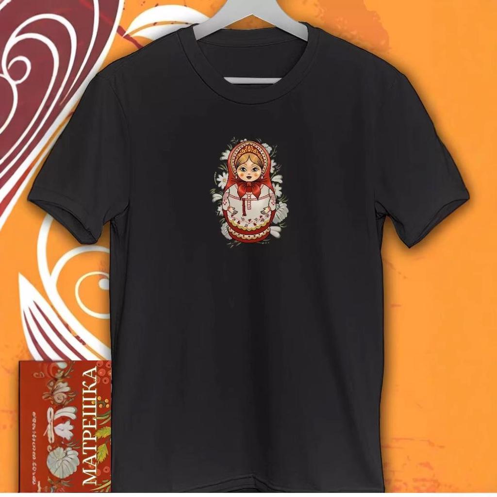 Unisex Summer Fukujin Print Cotton T-Shirt