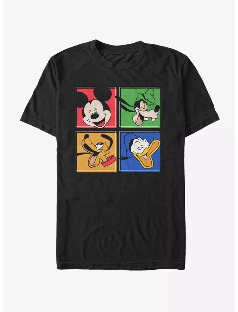 Mouse Friends Laughing Black TShirt S