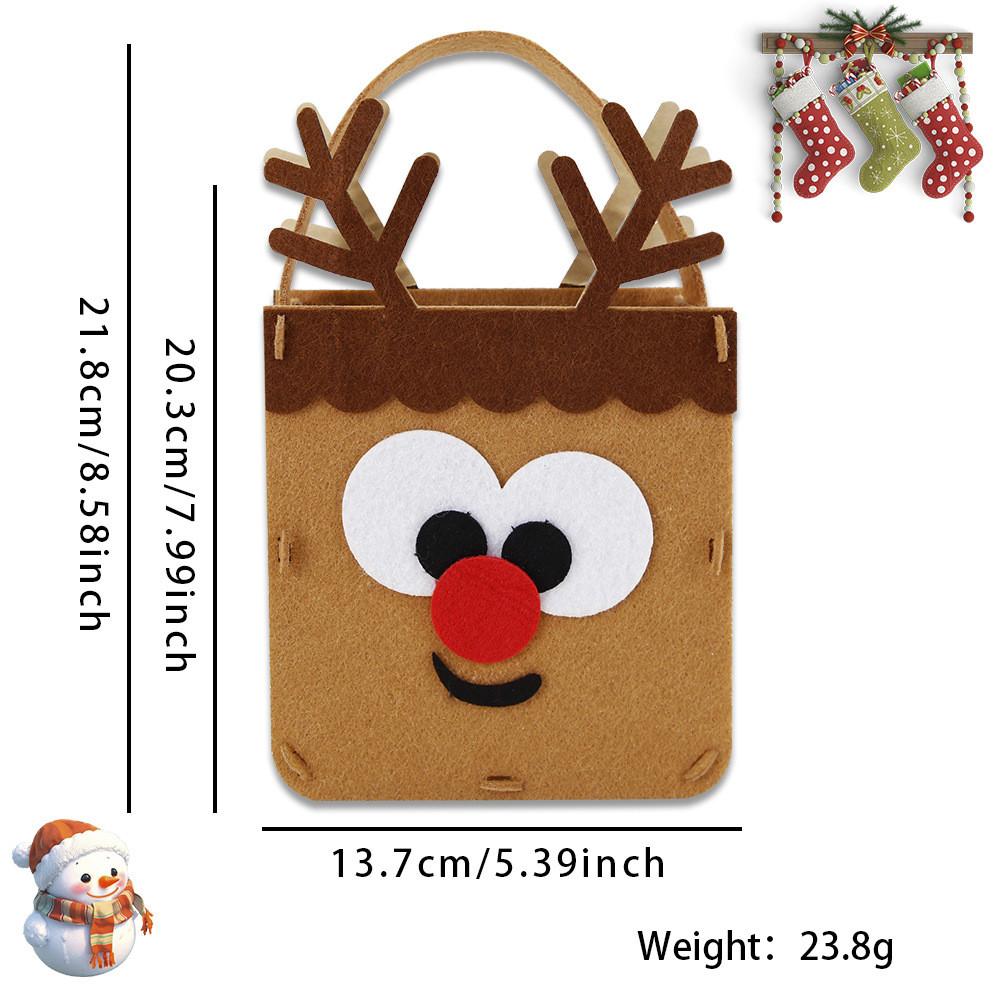 Whimsical Christmas Character Handheld Bags Perfect For Kids Candy Gifts And