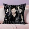 Damon Salvatore The Vampire  Pillowcases Home Bedding Decorative Pillow Cover Wedding Super Soft Pillow Case