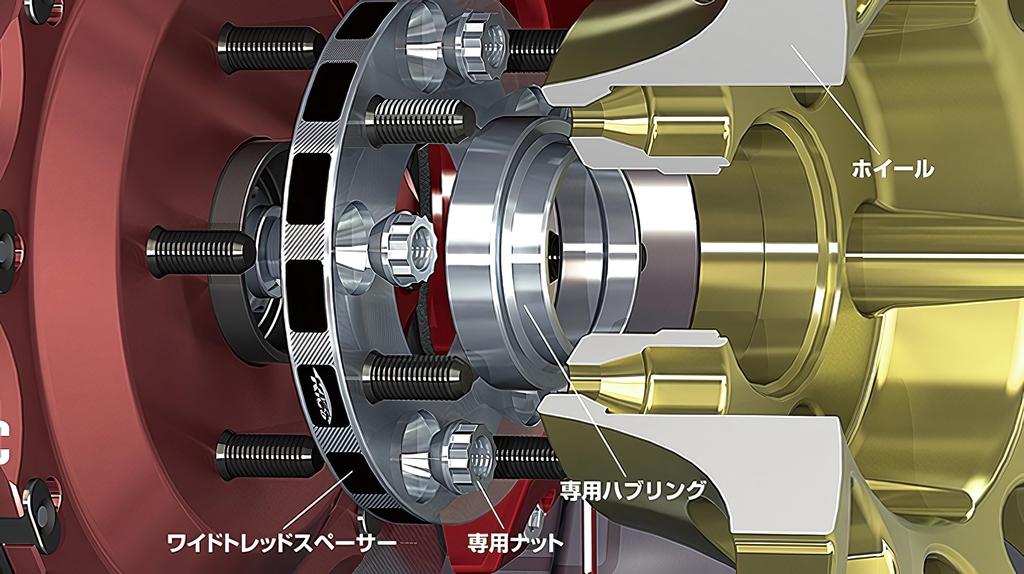 Wide Tread Hub Ring for 20mm Set W2056 KYO-EI [Kyoei Sangyo] Wheels, 56, 2-Piece