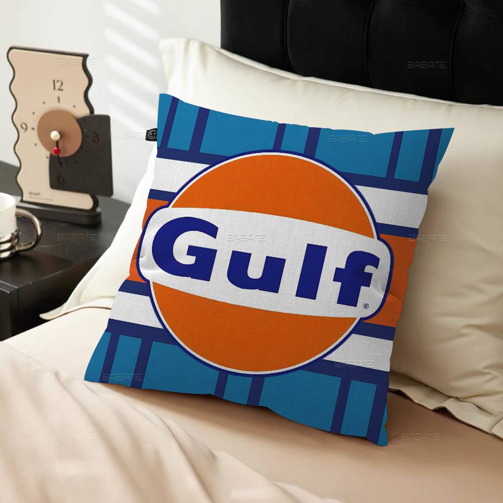 G-Gulfs Racing Car Logo Personalized Pillow Cover Kids Bedroom Wild Party Decor Pillowcase Kid Birthday Shower Gift