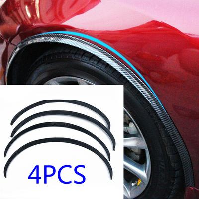 4Pcs Car Auto Wheels Eyebrow Arch Trim Exterior Strip Fender Flare Protector Set