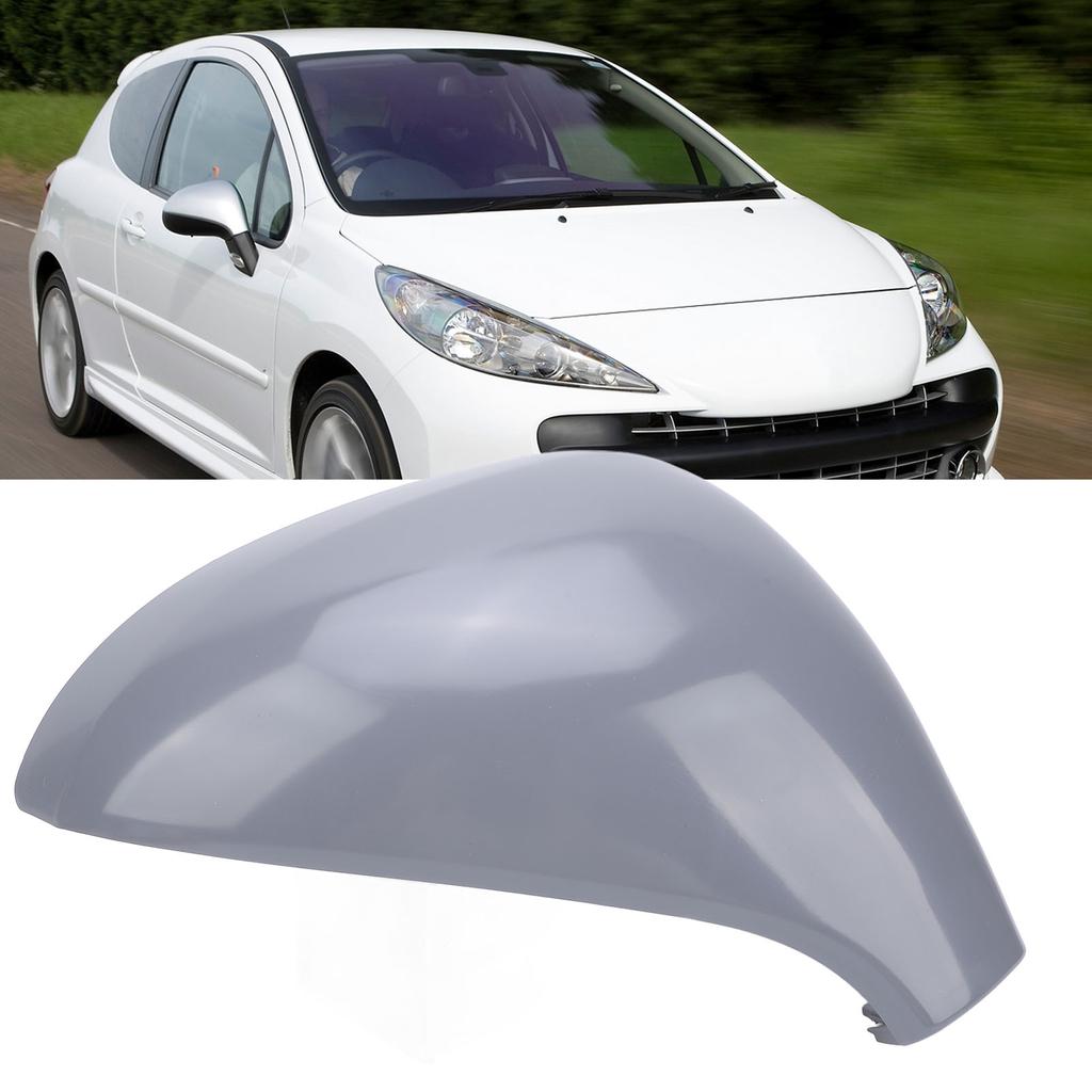 Rearview Mirror Cover Cap Protective Car Door Mirror Cap Fit for 207 Hatchback 2006-2013