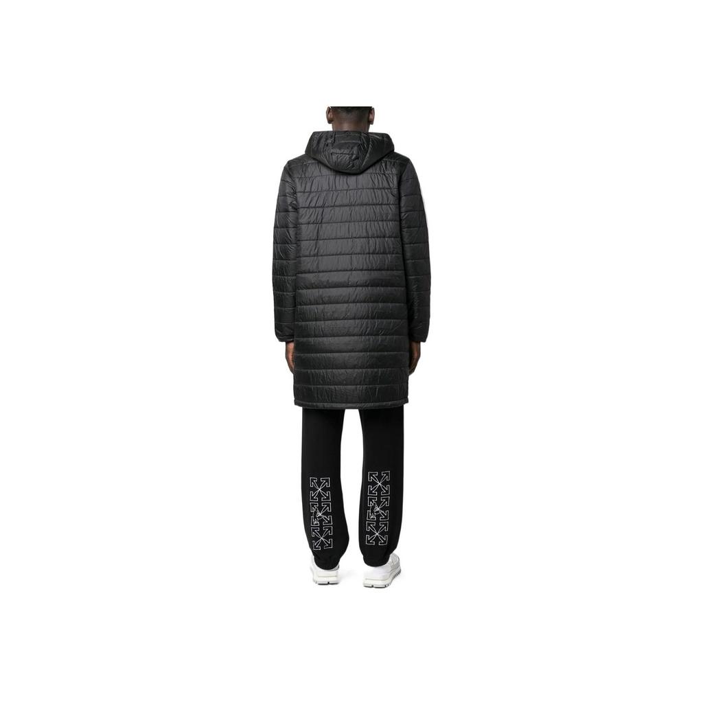 Adidas Originals Trefoil Logo Embroidered Stripe Mid-Length Jacket Men Outerwear Black HM2461
