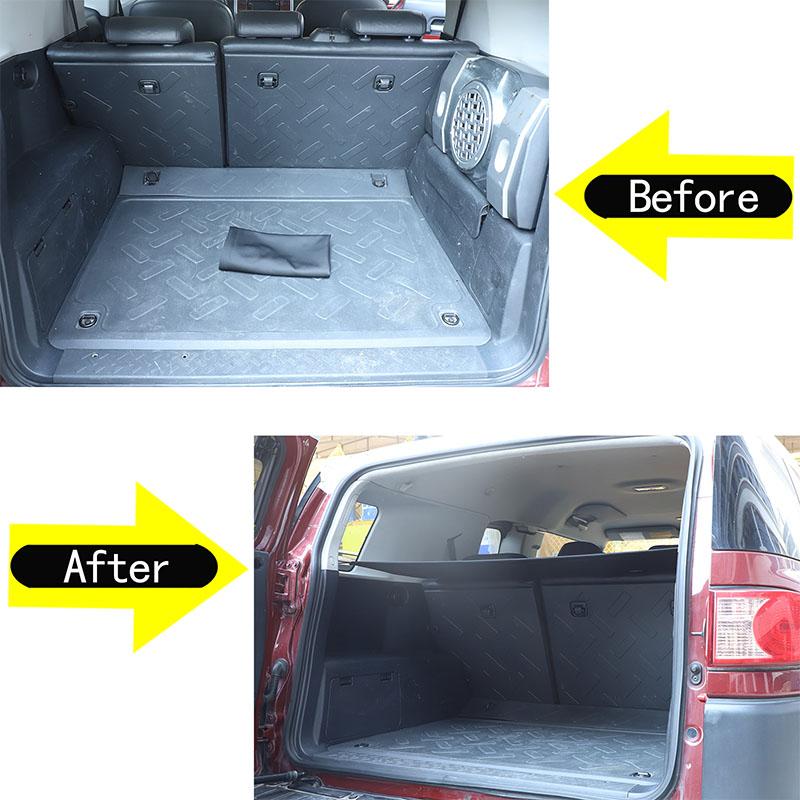 Oxford Cloth Car Rear Trunk Curtain Cargo Cover Storage Bag Net Stowing Tidying For Toyota FJ Cruiser 2007-2026