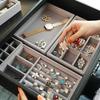 Sieraden Organizer Fluweel Sieraden Opbergbak Display Houder Ring Armband Ketting Opbergdoos Vitrine Lade Organizer Bakken