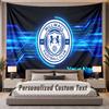Custom Name Text Tapestry Millwall FC Personalized Polyester Wall Tapestry For Bedroom And Room