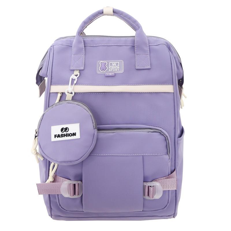 Schoolbag Waterproof Mommy Bag Backpack Multifunctional Maternal and Infant Bag Bottle Storage Large Capacity Mom Going Backpack