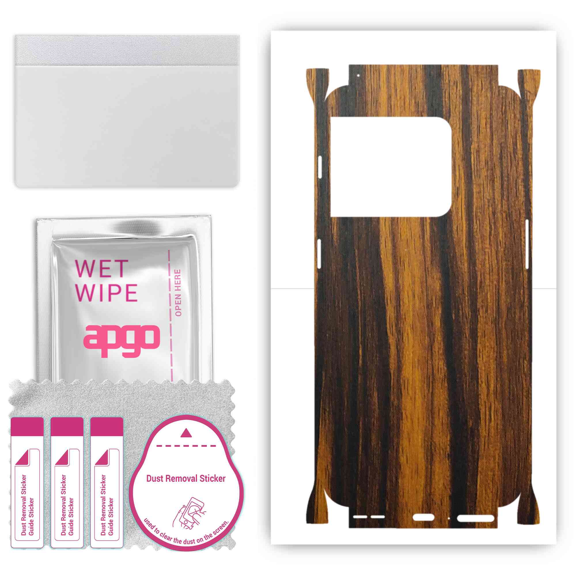 

Apgo Protective Skin Sticker для тильної сторони, сумісності з OnePlus 10 Pro, Full Wrap Film, Foil, Vinyl - Pattern Tigerwood