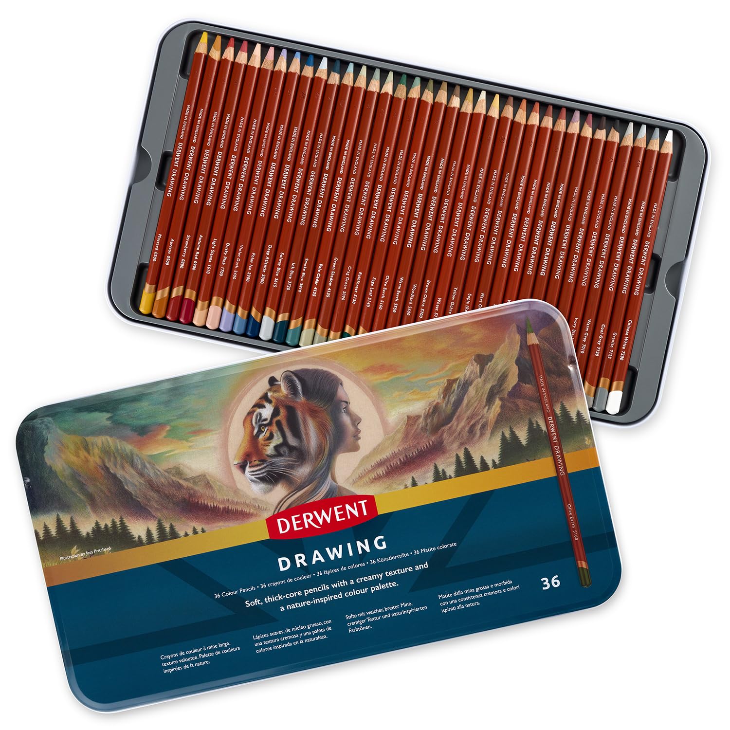 Derwent Colored Pencils, Drawing Pencils, 36-Color Set, 2306557 [Domestic Genuine Product]