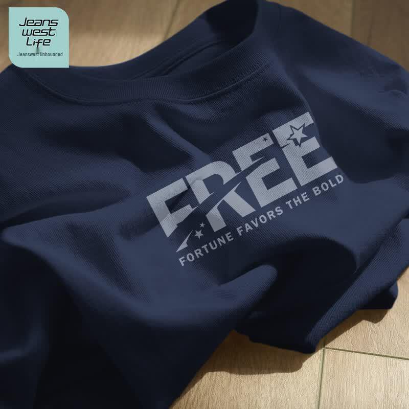 JEANSWEST LIFE Мужская повседневная хлопковая футболка с круглым вырезом 3XL