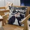 Satoru Gojo Anime Pillow Covers Cartoon Sofa Decorative Home Double-Sided Printing Short Plush Cute Cushion Cover