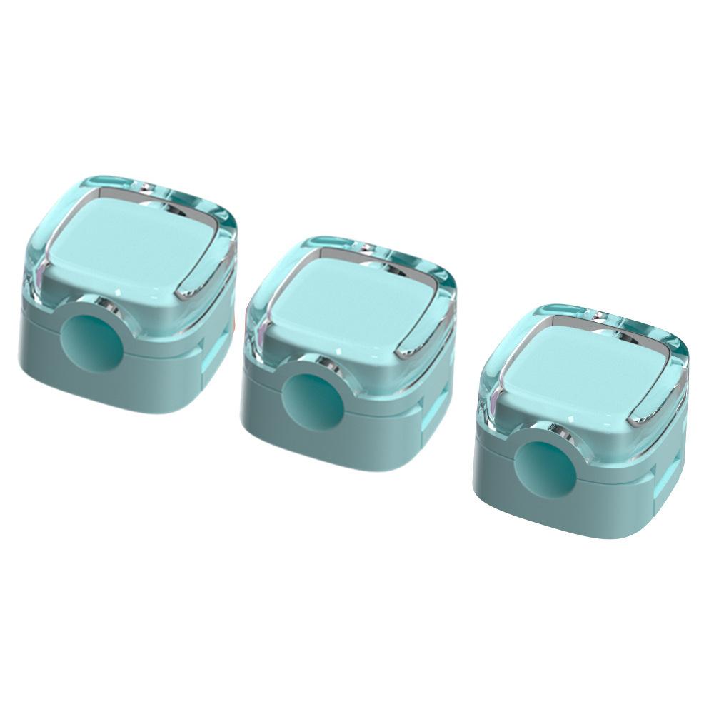 3pcs Magnetic Cable Management Clips Multi-Colored Data Cable Cord Organizer Desk & Wall Mounted Hooks For Phone Data & Charger