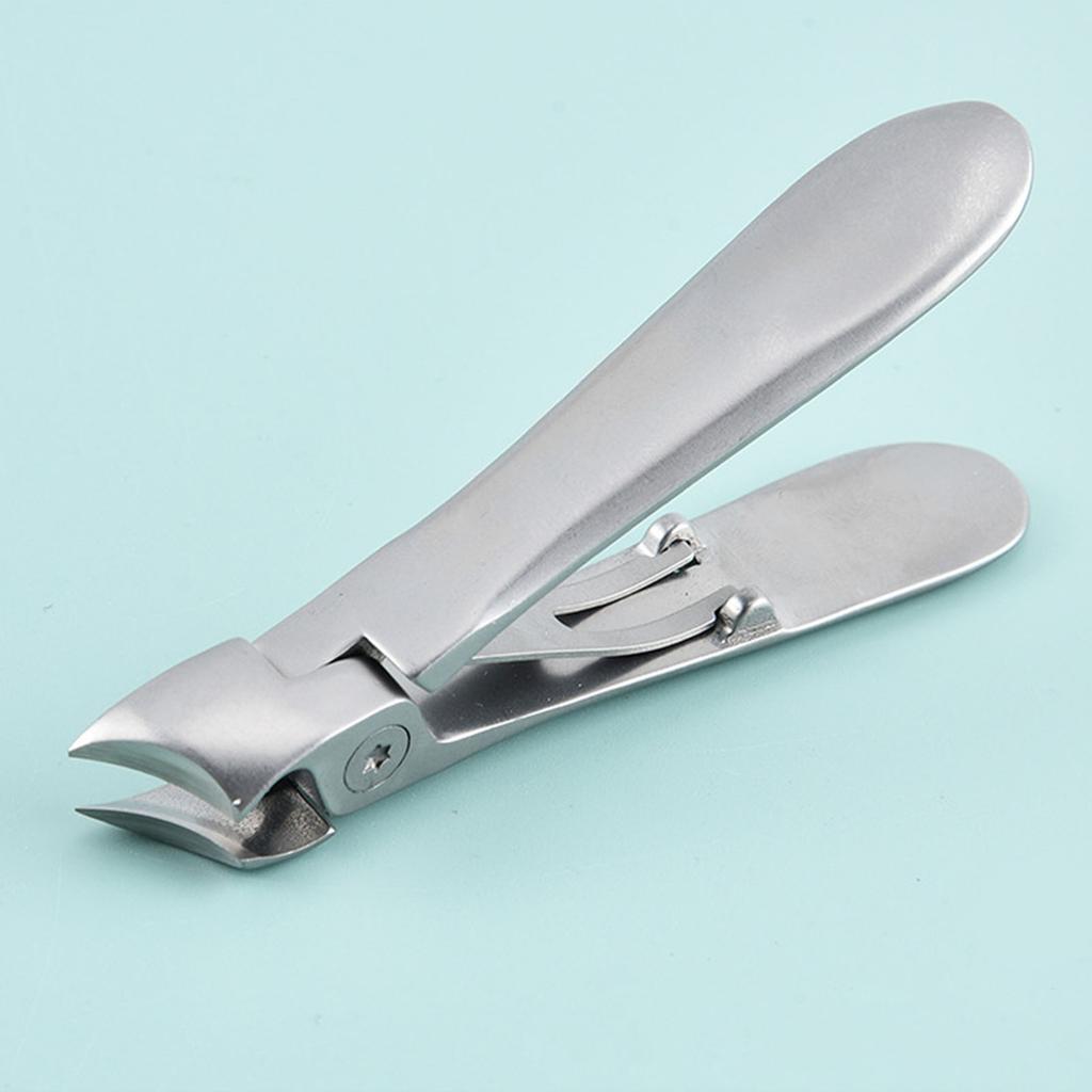 Large Slanted Nail Clipper Stainless Steel Large Opening Cuticle Nipper Bevel Fingernail Trimmer for Thick Hard Nails