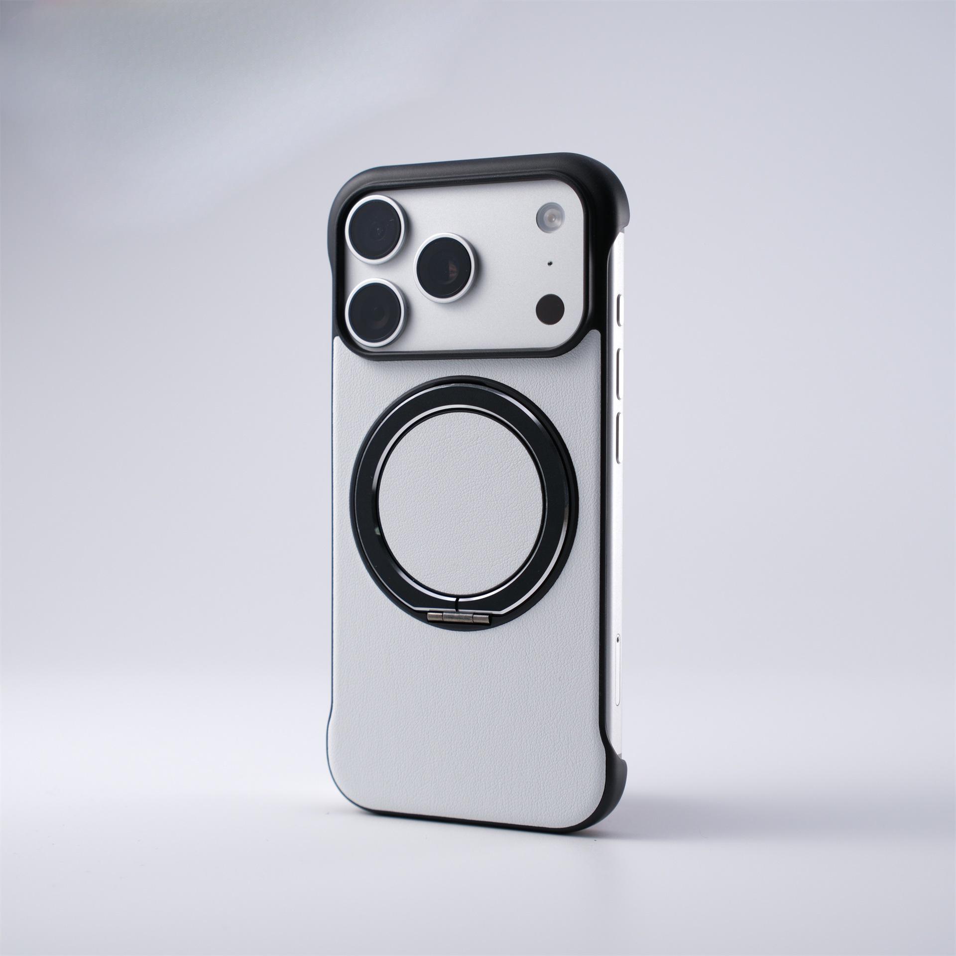 

iPhone 17 Pro Max Magnetic Holder Case, Ultra-thin Bare Metal Feel, Compatible with iPhone 16/15 17 Pro Max