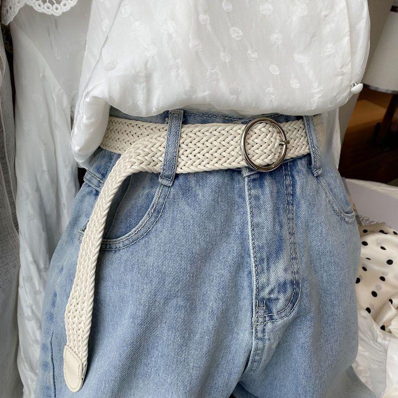 Elegant Retro Ethnic Dress Waist Cincher With Unique Weaving Design For Ladies