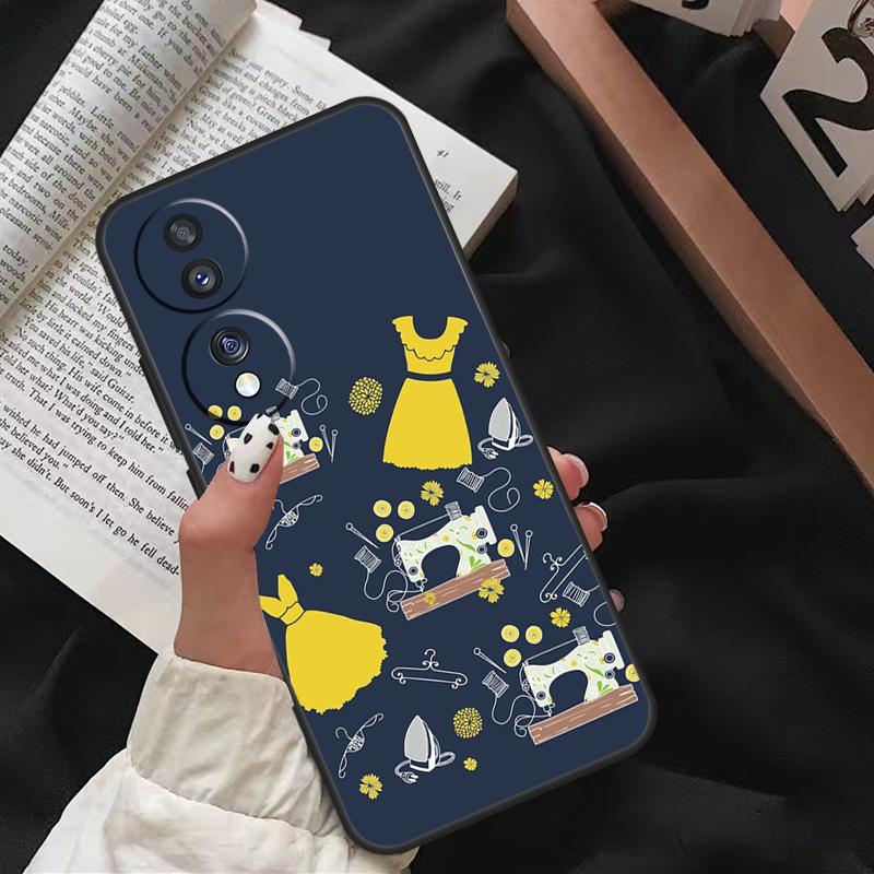 Sewing Machine For Honor Magic 5 6 7 8 Pro Case For Honor 200 400 70 90 Lite X8c X8b X9a X9b X9c X9d Win RT