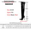 Fashion Red White Thigh High Boots Women Sexy High Heels Over-the-knee Boot Female Sexy Pointed Toe Winter Fetish Dance Shoes Big Size