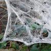 Décoration Toile d'Araignée Gigante Super Extensible Idéal pour Fête d'Halloween Maison Hantée Accessoires Effrayants Cour d'Horreur Décoration Extérieure