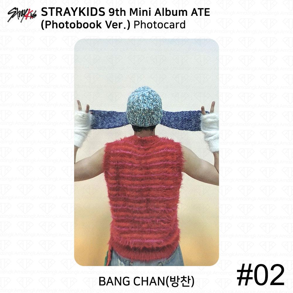 Stray Kids 9. Minialbum ATE Offizielle Fotokarte Chk Chk Boom Akkordeonbrief
