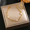Colorfast Korean-Japanese Titanium Steel Women's Bracelet - Versatile, Fashionable Hand Jewelry.