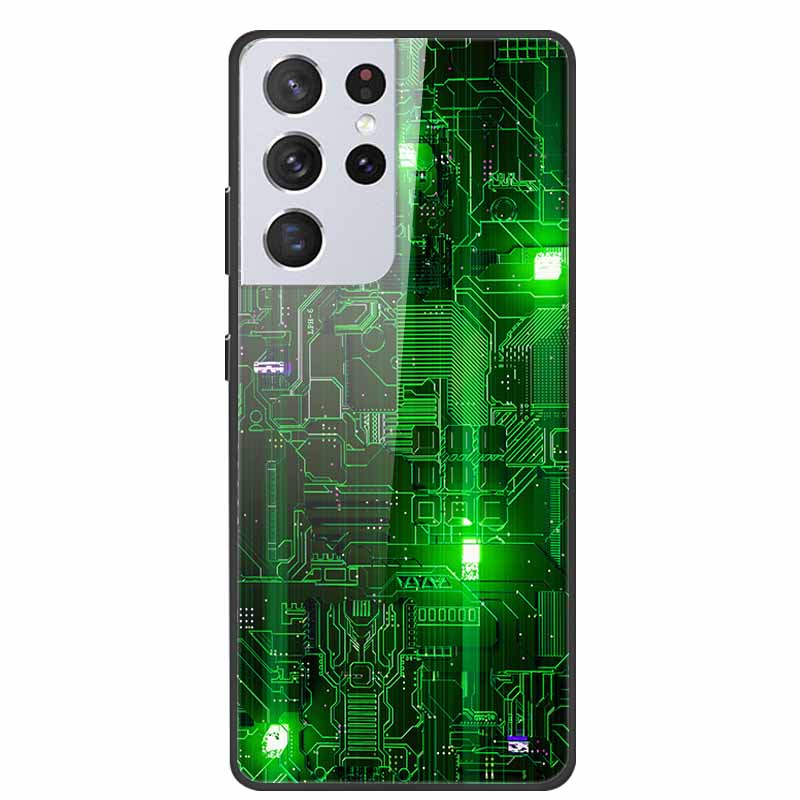 For Samsung Galaxy S25 Ultra Tempered Glass Case Back Cover Hard Phone Cases for SamsungS25 ULTRA 5G SM-S938B Protective Capa