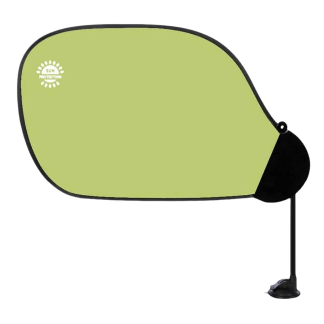 

EEUOPQ Car Sun Shade Side Car Shade, Windshield, Suction Cup Type, Sun Protection, Light зелёный