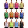 Gilet d'entraînement en maille ajourée pour homme Sport d'équipe Col rond Sans manches Débardeur Musculation Clubwear Tenue de plage