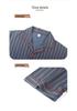 Mei Ji Yun Men's Cotton Lapel Pajama Set - Short Sleeve, Long Pants, Plus Size