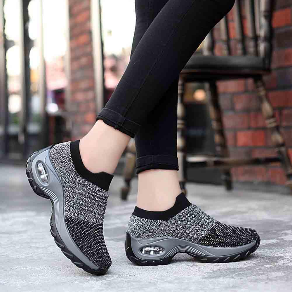 

Mesh Shoes Thick Bottom Shoes Cushion Women s Shoes Rocking Shoes 37