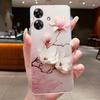 For Realme Note 60 Case RMX3933 Silicone Luxury Butterfly Flower Clear TPU Soft Cover For Realme Note60 Note 60X 60 X Phone Case