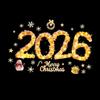 Christmas Window Sticker Merry Christmas Decal Golden Light String Christmas Window Removable Xmas Holiday Party Decoration