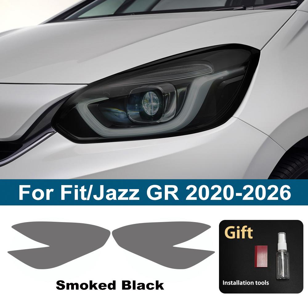 For Honda CR-V/HR-V/Vezel/Civic/Accord/Fit/Jazz/Pilot TPU Headlight Protective Film Smoke Black Anti-Scratch Vinyl Wrap Cover
