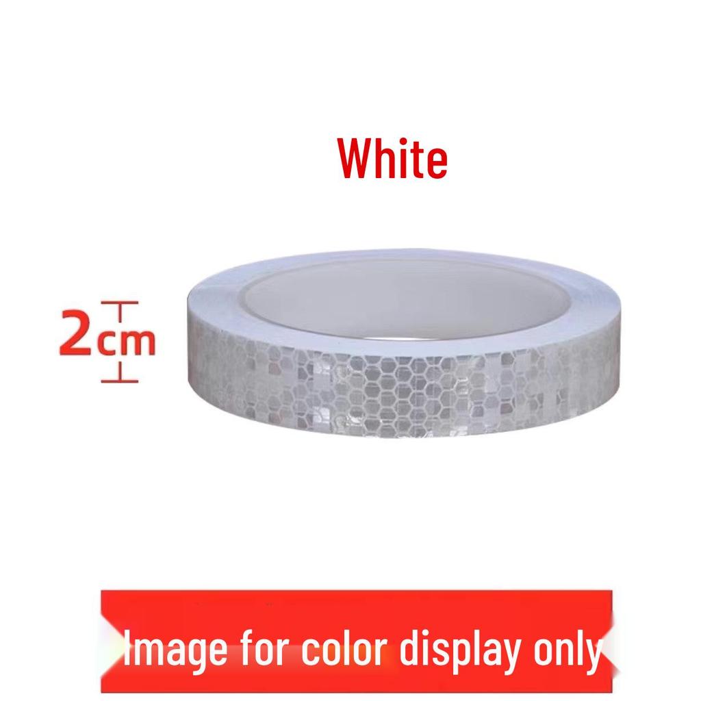 1cm Reflective Sticker for Bicycles, Cars, & Helmets - Luminous Warning Strip