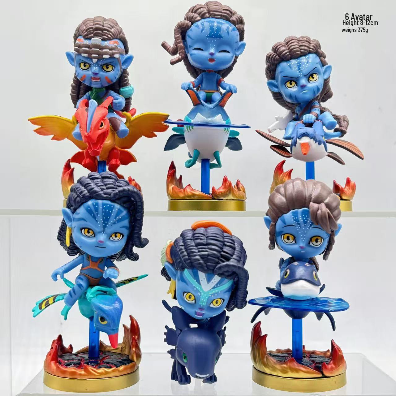 

Cross Avatar Cake Decoration: Handmade Figurines & Display Stand for Birthday Baking