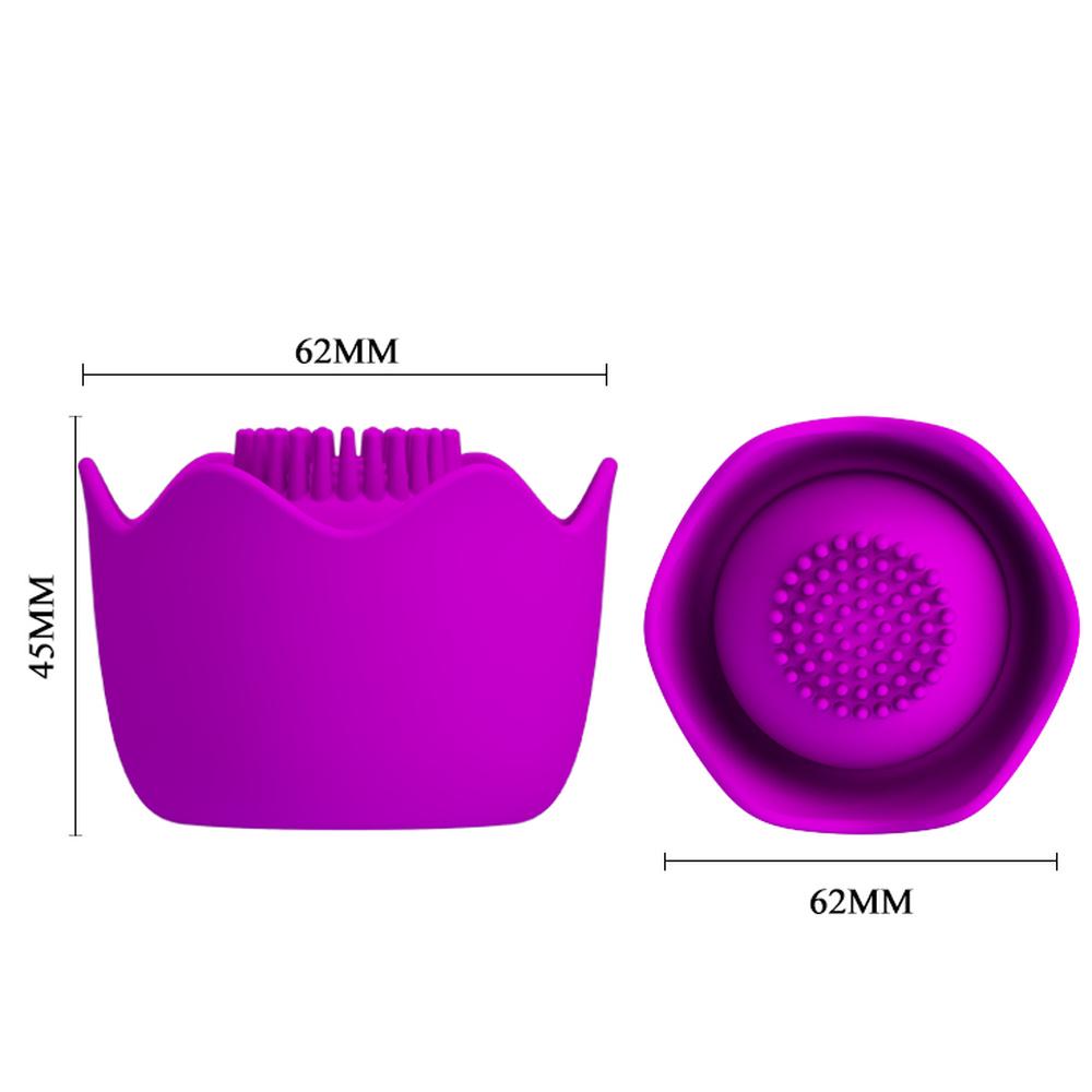 Austauschbarer Stabaufsatz, Vibratorkopf, Hülse, Silikon-Klitoris-Massagegerät, Sexspielzeug