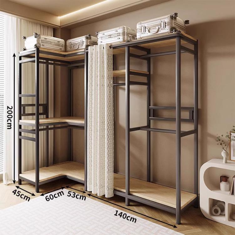 Vertical Metal Corner Coat Rack for Bedroom or Entrance