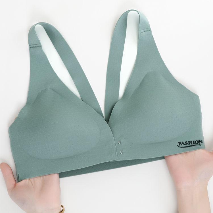 Biustonosz zapinany z przodu Biustonosz damski Bezszwowy Biustonosz damski Zbierający Cienki Biustonosz zapobiegający obwisaniu Lateksowy Seksowny i Piękny Tył Bez Fiszbin