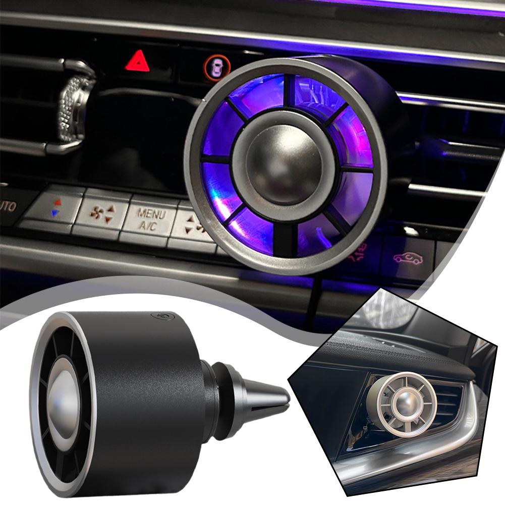 Vehicle-mounted Small Fan Air Conditioner Outlet Clamp Conditioner Colour Interior Usb Light Am J4V2