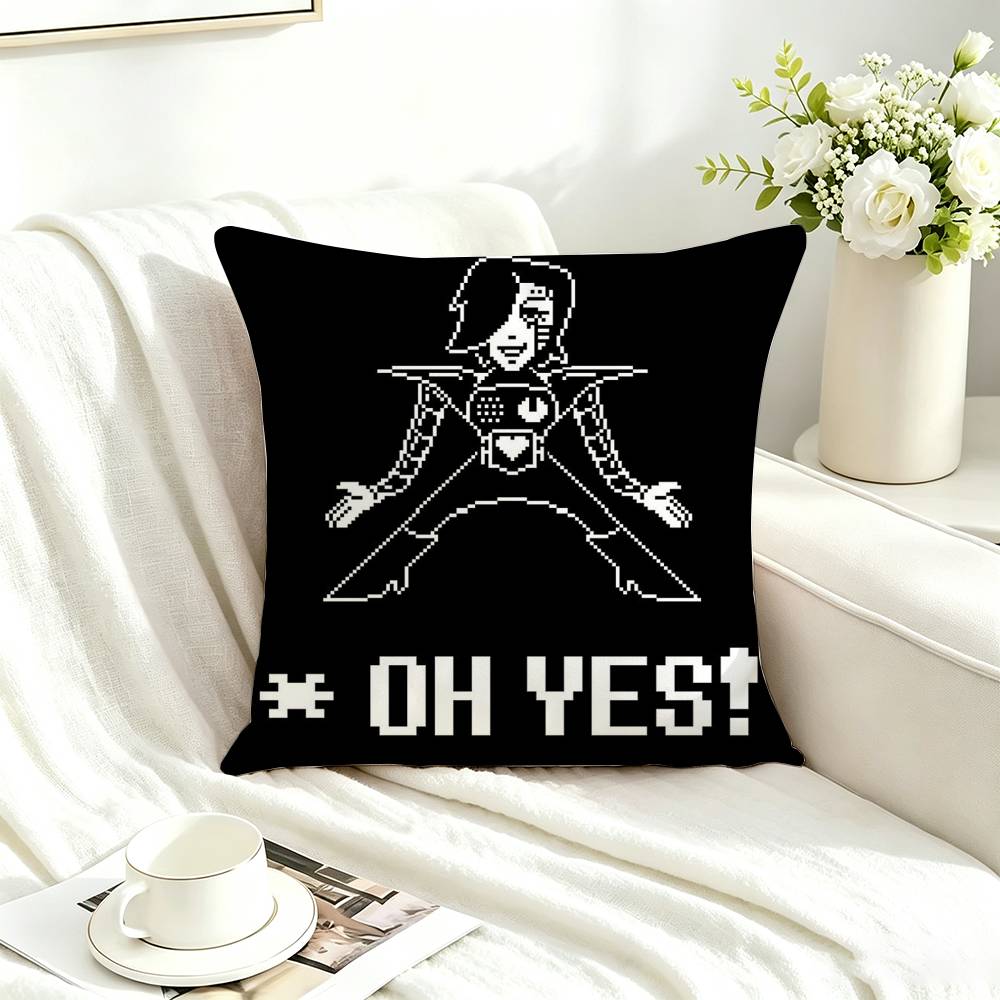 GAME Mettaton EX Anime Square Double-Sided printed Pillow Case Bedroom Bedside Pillow Sofa Cushion Cover
