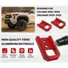 DY1653 Vehicle Tow Hook Red 2 Pack Metal 5000-6000 Lbs Load Capacity 13.31x8.41 Cm for 2024-2026 Toyota Tacoma 2025-2026 4Runner