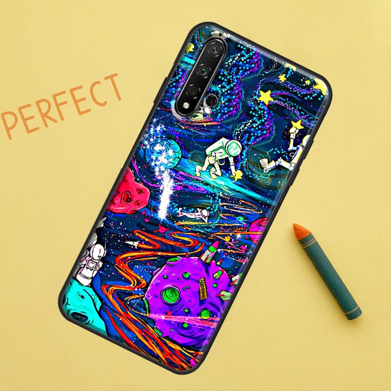 Mushroom Moon Shroom Farmer For Huawei Nova 8i 12i 11i 12s Y73 Y72 Y61 Y91 Y90 Y70 Y60 9 10 SE P30 P40 Lite P60 Pro Case